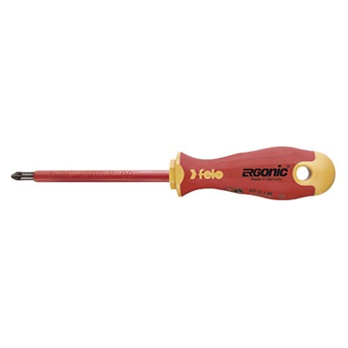 Felo 41710290 - Felo Ergonic VDE insulated screwdriver (+/-) Z1x80 mm.