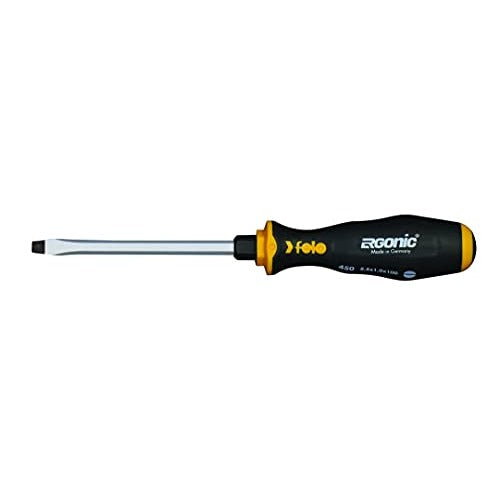 Felo 45005540 - Tournevis à tige traversante Felo Ergonic Série 450 5,5x1,0x100 mm.