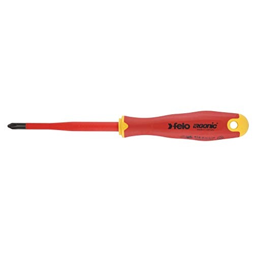 Felo 41429390 - Felo Ergonic E-slim PH2x100 mm insulated screwdriver.