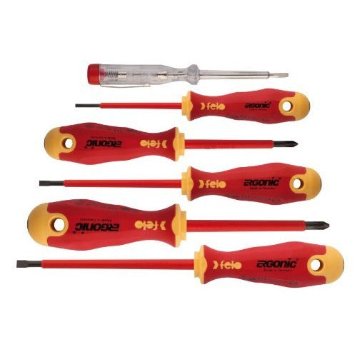 Felo 41396398 - Felo Ergonic VDE insulated screwdriver set (Flat, PH and pole finder / 6 pcs.)