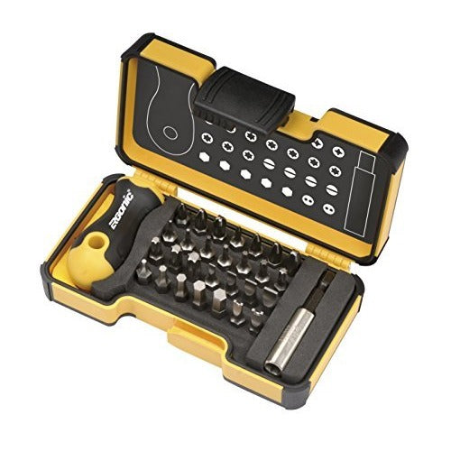 Felo 02073006 - Bit set with Ergonic handle and Felo XS bit holder Bits 30