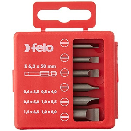 Felo 03091516 - Felo PROFI 50 mm flat bit set.