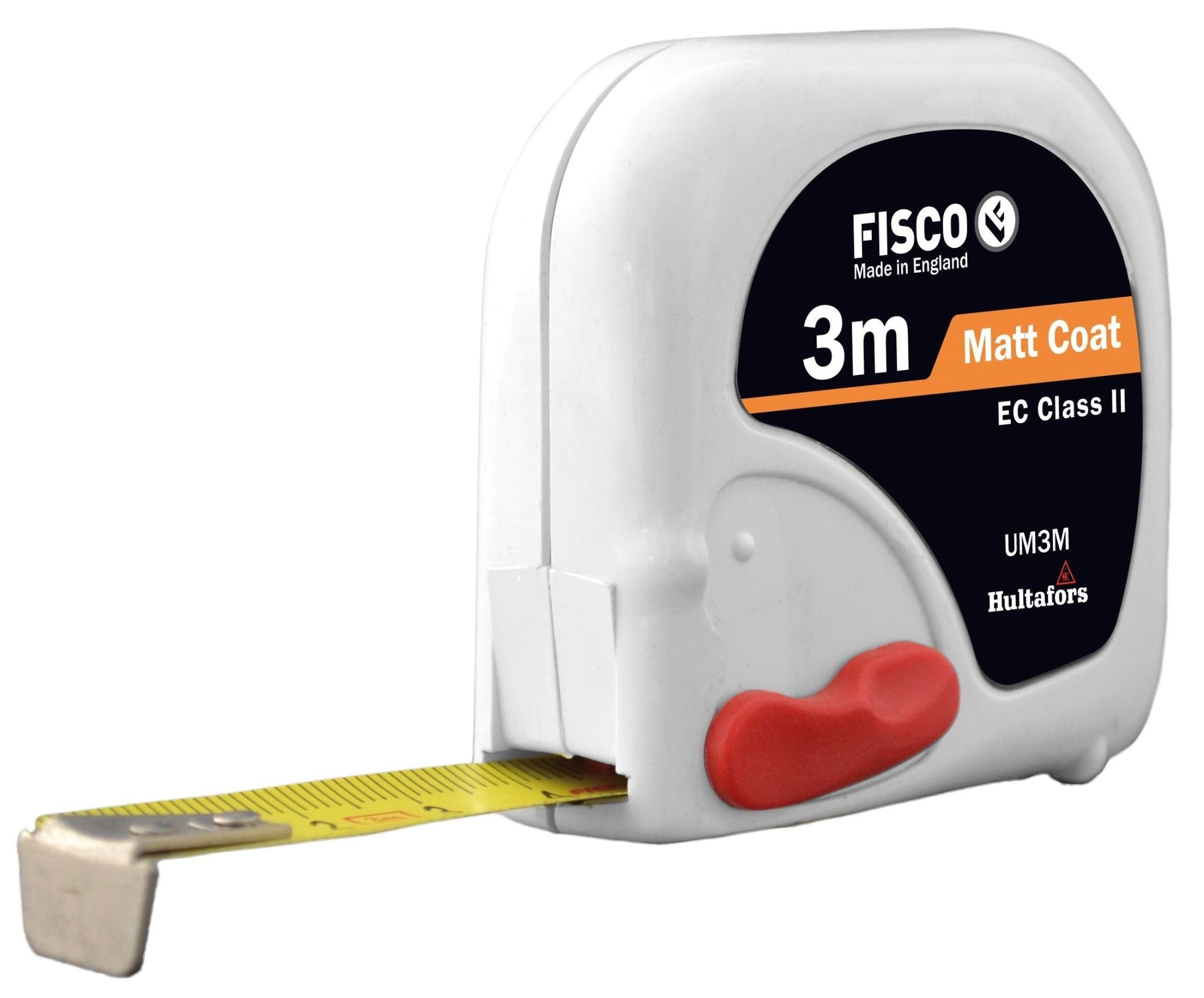 Fisco Flexómetro clase II de bolsillo con freno lateral UNI - MATIC II - Ferrotecnia