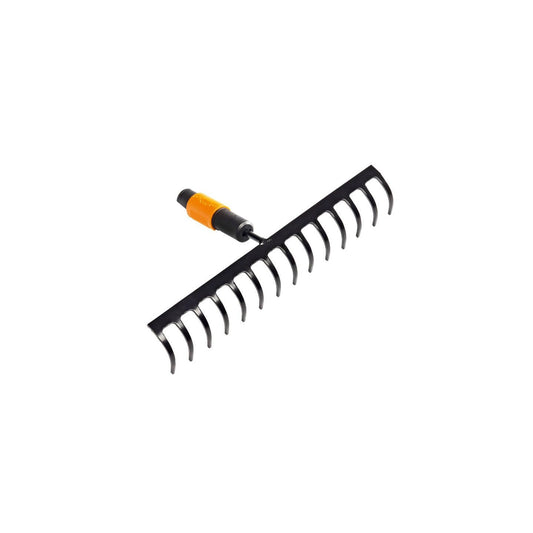 Fiskars 1000653 - Cabezal de rastrillo QuikFit 14 dientes curvados 36 cm