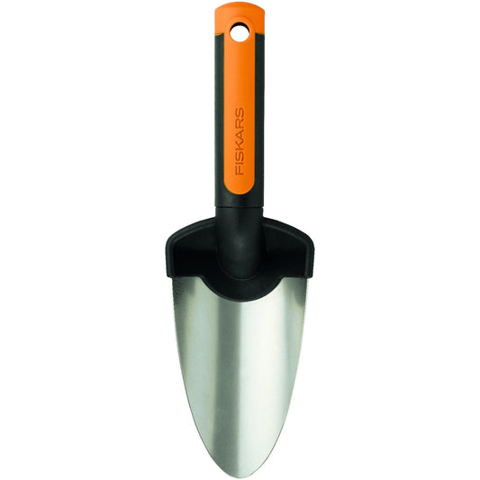 Fiskars 1000726 - Pala plantadora Premium de acero inoxidable 28 cm