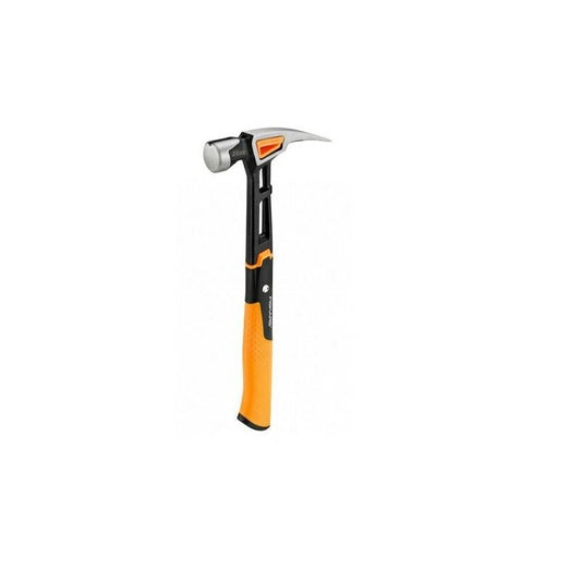 Fiskars 1020215 Martillo Universal IsoCore XL, para Clavar Clavos, 39 cm, 0,95 Kg, Naranja/Negro