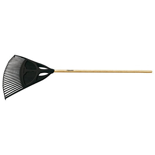 FISKARS 135591 - Escoba para césped XL (con Mango 27 Dientes Llanos, Anchura 65 cm)