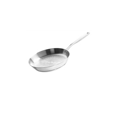 Fiskars All Steel Pure - Sartén 24 cm, acero inoxidable