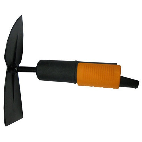 Fiskars Azada doble, Cabezal de herramienta QuikFit, Longitud: 18,5 cm, Cabezal de acero, Negro/Naranja, QuikFit, 1000734