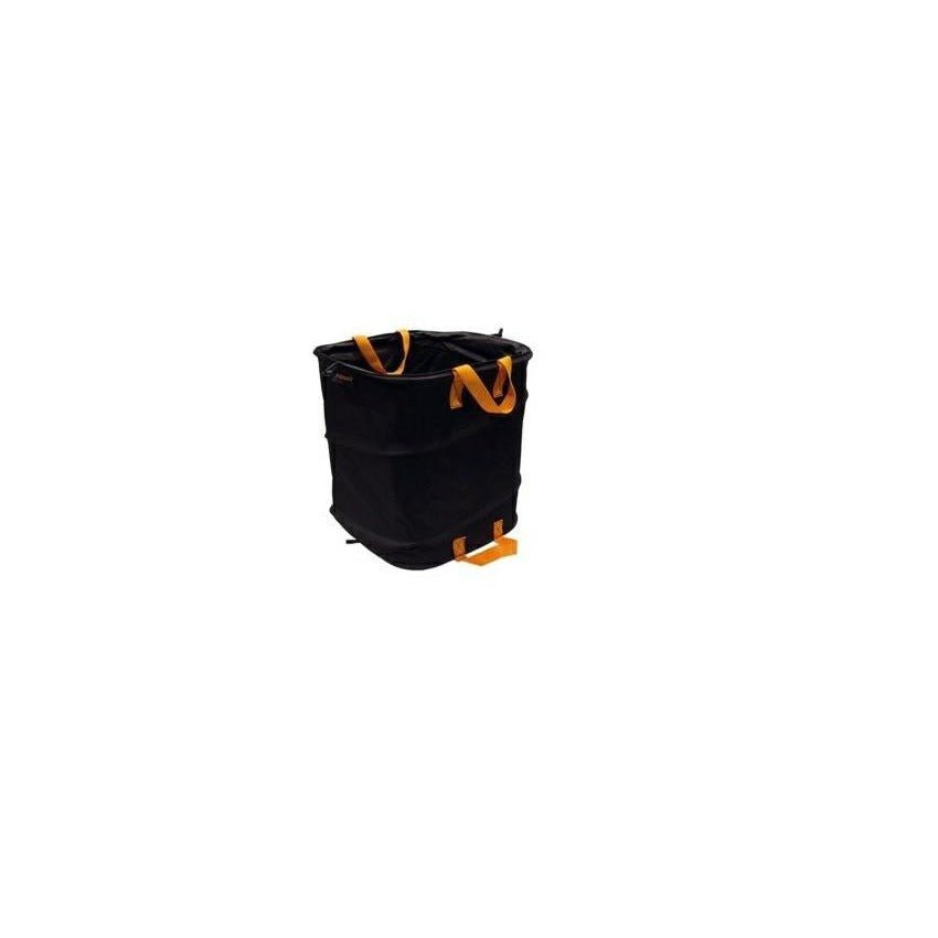 Fiskars Bolsa de Jardín PopUp con asas, Plegable para ahorrar espacio, Capacidad: 73 L, Altura: 46 cm, Ancho: 40 cm, Negro/Naranja, Ergo, 1028371 - Ferrotecnia