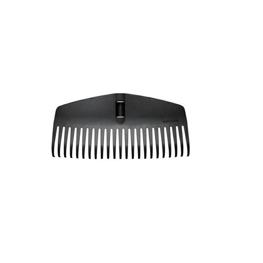 Fiskars Cabezal de Rastrillo, 23 Dientes, Conectable con el mango Solid de Fiskars, Ancho: 42 cm, Dientes de Plástico, Negro, M, Solid, 1063089