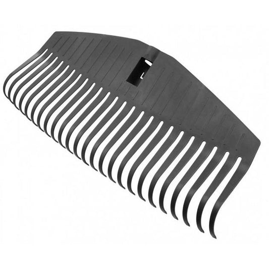Fiskars Cabezal de Rastrillo, 25 Dientes, Conectable con el mango Solid de Fiskars, Ancho: 51,1 cm, Dientes de Plástico, Negro, L, Solid, 1014915