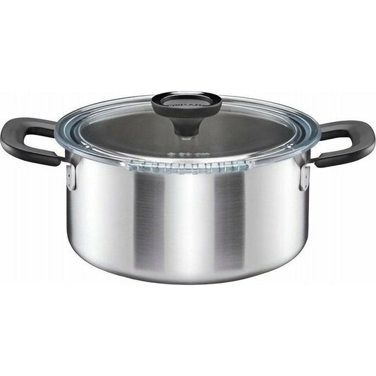 Fiskars Cacerola con Tapa, 5 litros, Ø 26,5 cm, Apta para Todas las Placas de Cocina, Acero Inoxidable Reciclado, Functional Form, 1072317
