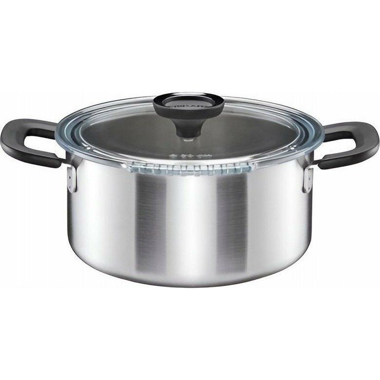 Fiskars Cacerola con Tapa, 5 litros, Ø 26,5 cm, Apta para Todas las Placas de Cocina, Acero Inoxidable Reciclado, Functional Form, 1072317 - Ferrotecnia