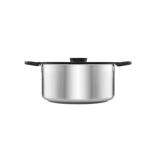 Fiskars Cazuela con tapa, 5 litros, Para todas las cocinas, Acero Inoxidable/Plástico, Ø 26 cm, Functional Form, 1026578