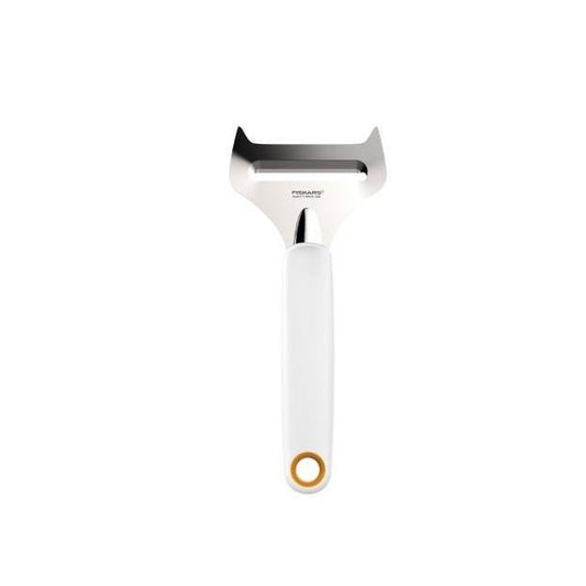 Fiskars Cortador de queso blando, Acero inoxidable/Plástico, Ancho de corte: 6 cm, Functional Form, Blanco, 1016128