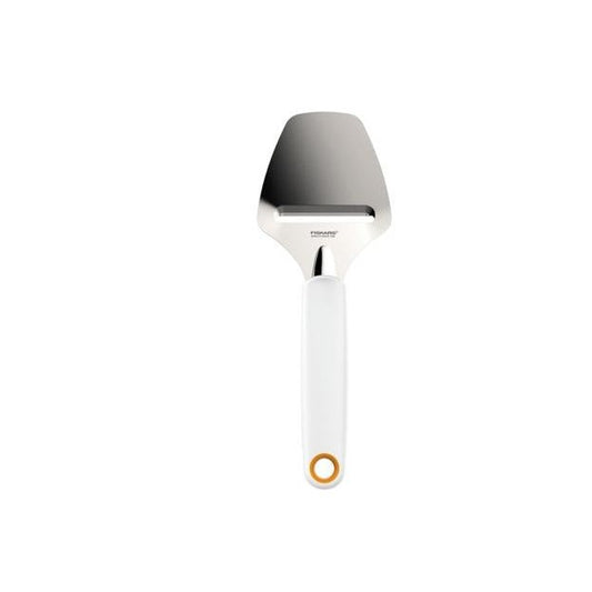 Fiskars Cortador de queso curado, Acero inoxidable/Plástico, Ancho de corte: 6 cm, Functional Form, Blanco, 1016129