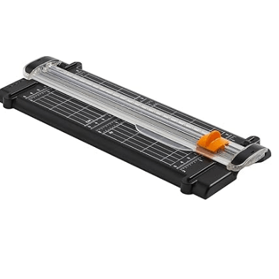 Fiskars Cortadora de Papel, SureCut, Formato Vertical A5, Formato Horizontal A4, Con Guía de Corte, Materiales Reciclados, 1077983 - Ferrotecnia