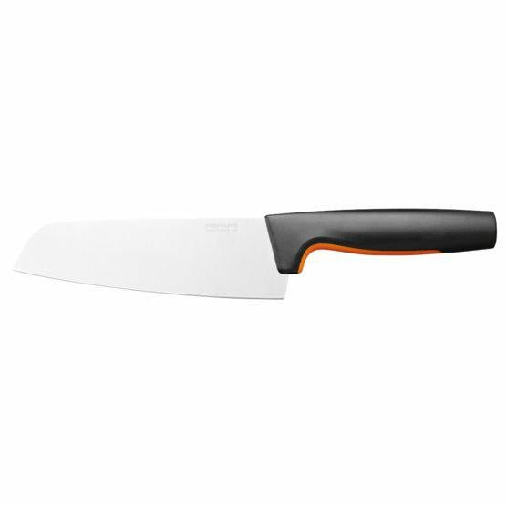 Fiskars Cuchillo de chef Santoku, Functional Form, Longitud total: 29 cm, Acero inoxidable japonés/plástico, 1057536