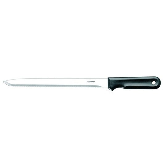 Fiskars Cuchillo para materiales aislantes K20, Longitud total: 42 cm, acero inoxidable, Negro, 1001626