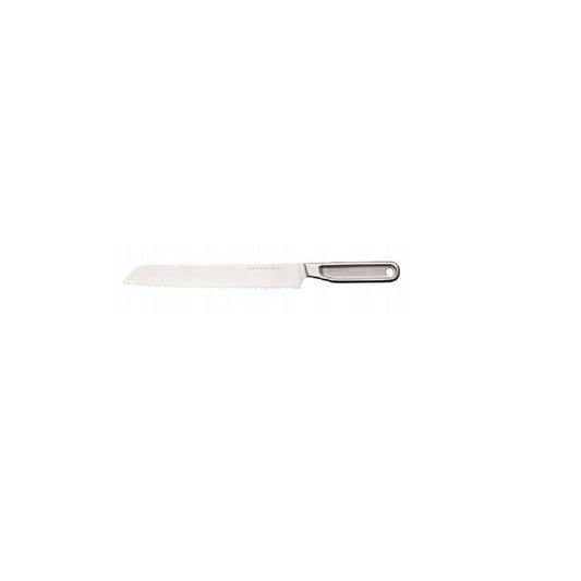 Fiskars Cuchillo Para Pan All Steel, Longitud Total: 34,8 cm, Acero Duro Japonés Aichi, 1062883