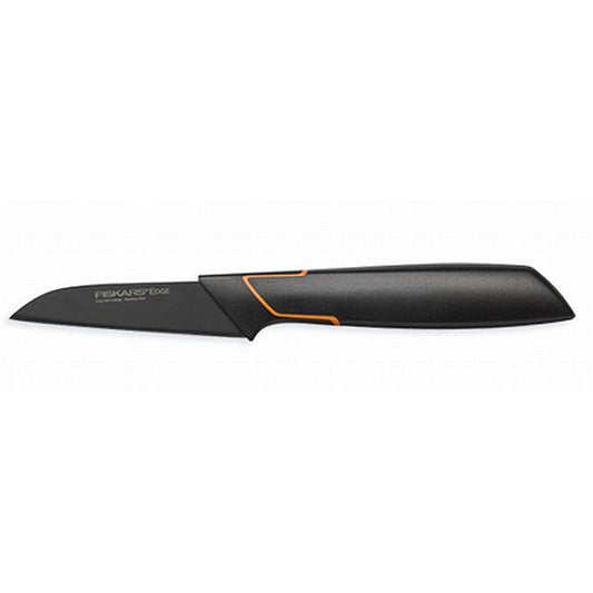 Fiskars Cuchillo para pelar, Diseño moderno, Hoja recta, Longitud total: 20 cm, Acero de calidad/Plástico, Edge, 1003091