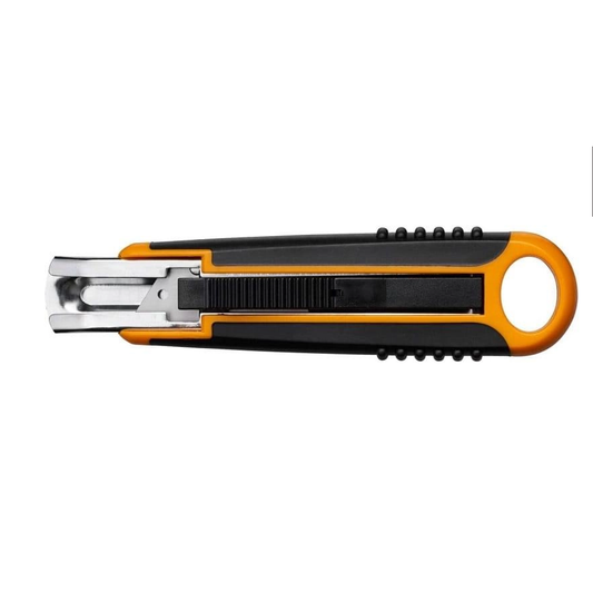 Fiskars Cúter de seguridad, 18 mm, Negro/Naranja, 1004683