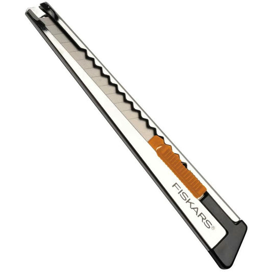 Fiskars Cúter Profesional de metal, Plano, 9 mm, Naranja/Metal, 1004619