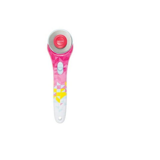Fiskars Cúter Rotatorio, Para el corte de Tejidos, Para Diestros y Zurdos, Mango recto y redondeado, 1023908