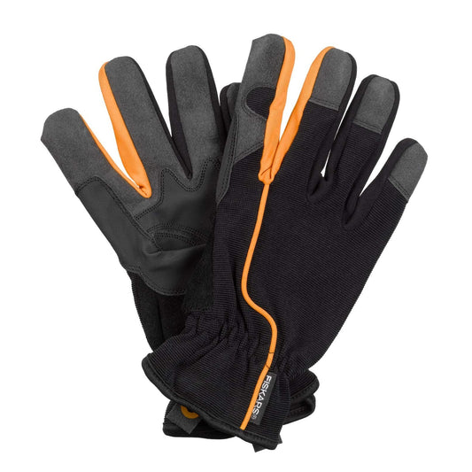 Fiskars Guantes de jardín - Tamaño 8, Negro/Naranja, 1003478