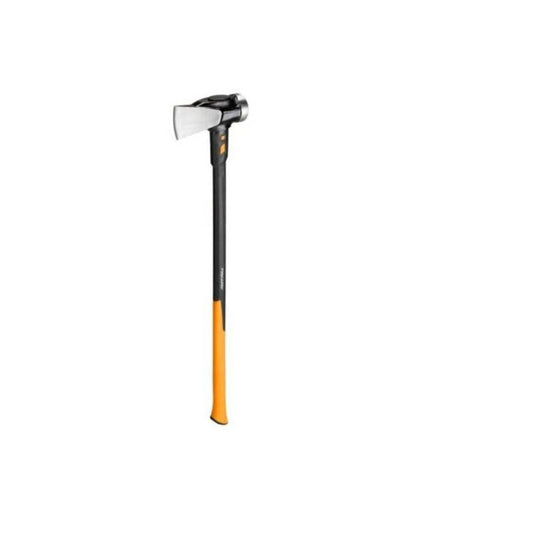 Fiskars Hacha IsoCore XXL, Para partir troncos y clavar cuñas, 92 cm, 5,22 kg, Negro/Naranja, 1020220