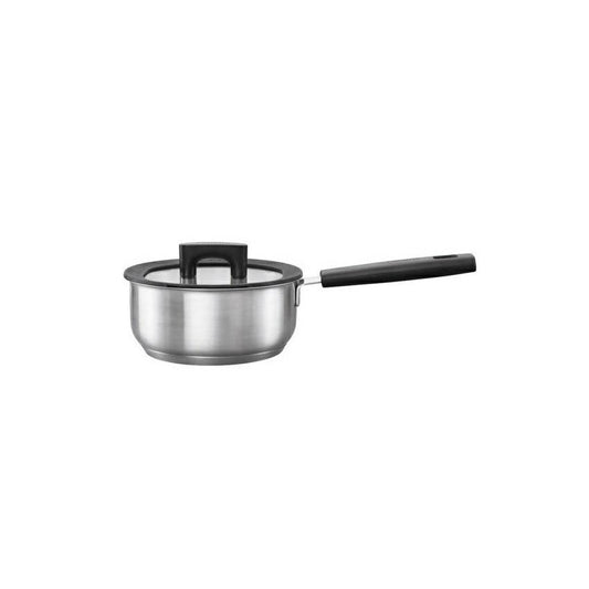 Fiskars Hard Face - Cacerola con tapa 1,8 L, acero inoxidable