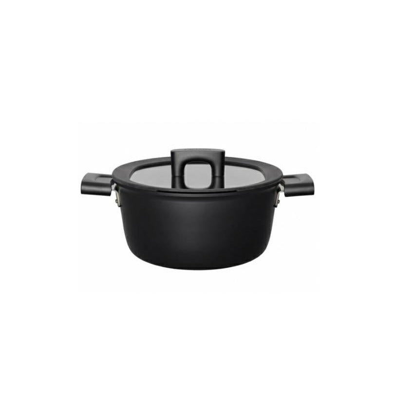 Fiskars Hard Face - Cacerola con tapa 3,5 L, aluminio