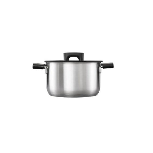Fiskars Hard Face Cazuela, 3,5 litros, Acero inoxidable, 1052240