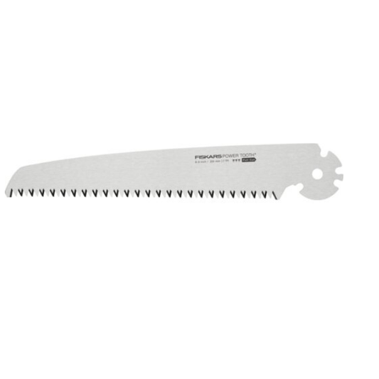 Fiskars Hoja de recambio para la sierra plegable Plus SW69, Para troncos y ramas gruesas, Hoja afilada Power Tooth, Dentado grueso, Longitud de la hoja: 21 cm, 1067555