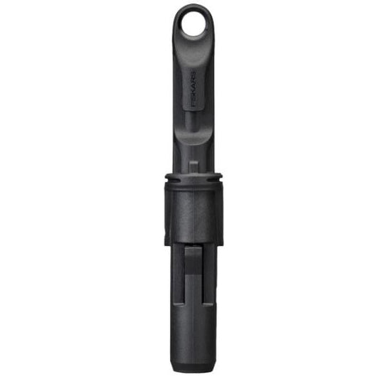 Fiskars OneClick Adaptador para QuikFit, Conector para Unir Mangos OneClick con Cabezales de Herramientas QuikFit, Amplia Compatibilidad, Negro y Naranja, 1080703