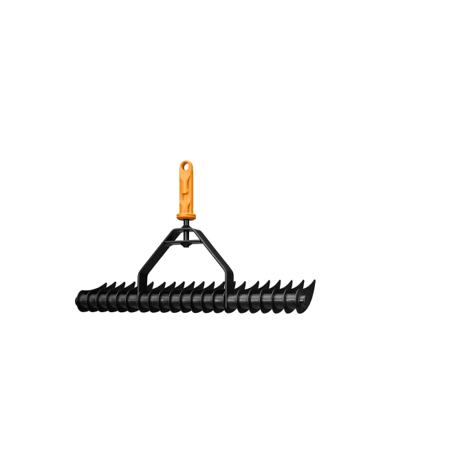 Fiskars OneClick Aireador de Césped, Accesorio de Rastrillo para Eliminar Musgo y Fieltro, Cambio Sin Esfuerzo en 1 Clic, Púas de Acero Endurecido, Negro y Naranja, 1080679 - Ferrotecnia