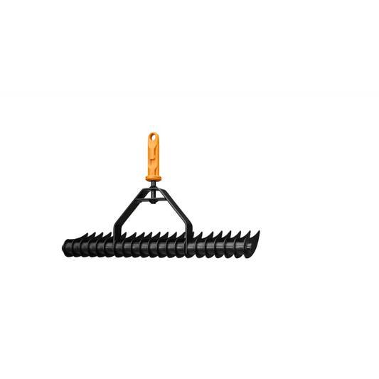 Fiskars OneClick Aireador de Césped, Accesorio de Rastrillo para Eliminar Musgo y Fieltro, Cambio Sin Esfuerzo en 1 Clic, Púas de Acero Endurecido, Negro y Naranja, 1080679