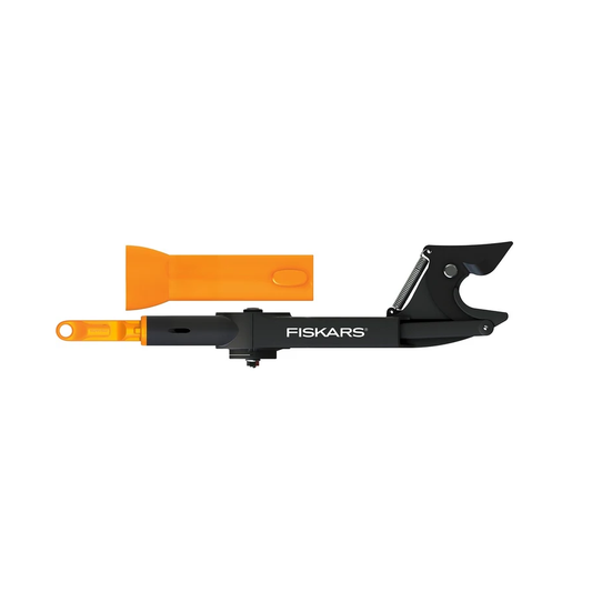 Fiskars OneClick Cortarramas, Tipo Yunque para Madera Seca y Dura, Cambio en Solo 1 Clic, Mecanismo Sin Cuerda, Negro y Naranja, 1080702