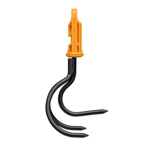Fiskars OneClick Cultivador, Accesorio para Aflojar y Airear, Cambio Sin Esfuerzo con 1 Clic, Hoja de Acero al Carbono Endurecido, Negro y Naranja, 1080686