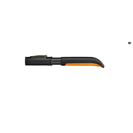Fiskars OneClick Mango S, Mango corto para cabezales de herramientas de jardín, Cambio sin esfuerzo con un solo clic, Adaptador QuikFit disponible por separado, 29 cm, Negro/Naranja, 1080548