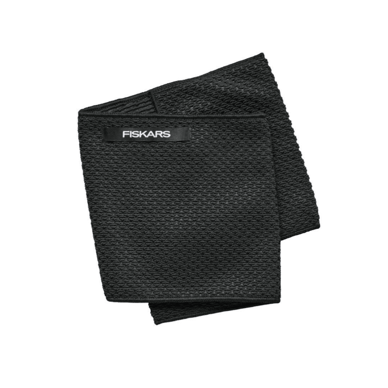 Fiskars Paño para Polvo de Plantas de Interior, Urban Plant Care, Para la limpieza suave de hojas y más, 18 x 55 cm, Poliéster/Poliamida, Negro, 1075318 - Ferrotecnia