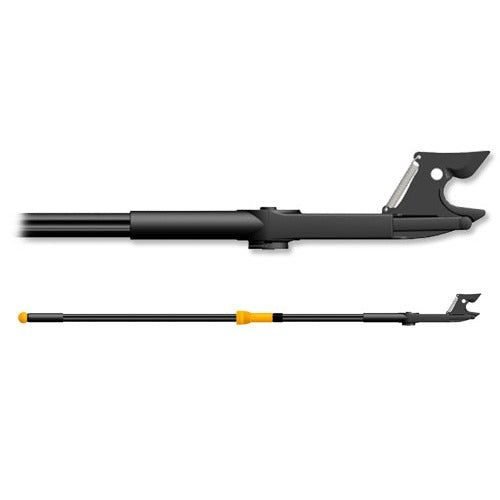 Fiskars Pértiga de corte Amboss para ramas secas y duras, No telescópica, Ángulo de corte ajustable en 260°, Hoja de acero/mango de aluminio, Longitud 1,61 m, Negro/Naranja, UP53, 1000597