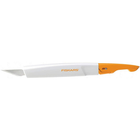 Fiskars Premium Cúter de Precisión de Alta Resolución, Con cuchilla N°11, Longitud total: 15.5 cm, Acero de calidad/Plástico, Blanco/Naranja, Premium, 1024386