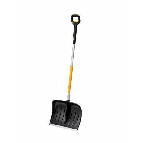 Fiskars Quitanieves para grandes cantidades de nieve, X-series, Longitud: 153,5 cm, Aluminio/polímero, Negro/naranja/gris, 1057178