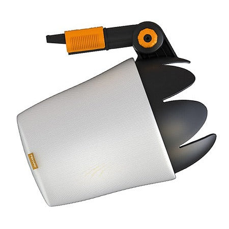 Fiskars Recogedor de frutas, Cabezal de herramienta QuikFit, Longitud: 32 cm, Plástico reforzado con fibra de vidrio/Algodón, Negro/Naranja, QuikFit, 1000693