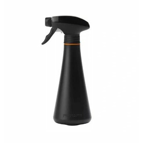 Fiskars Rociador para plantas Botella rociadora de 0,3 litros para regar plantas delicadas y limpiar hojas grandes, Altura: 20,5 cm, Resina, Color: Negro/Naranja, 1071306