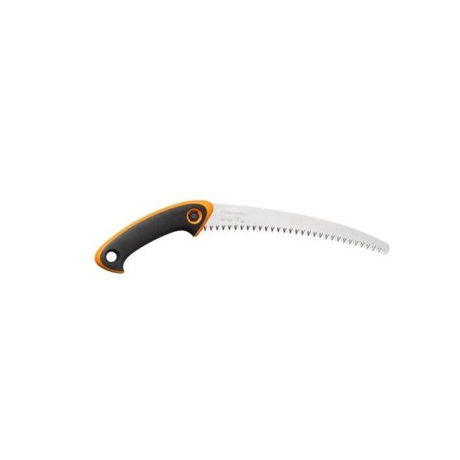 Fiskars Sierra de poda profesional, SW-240, Hoja curvada de acero, Estuche de almacenamiento y transporte incluido, Negro/Naranja, 1020200 - Ferrotecnia