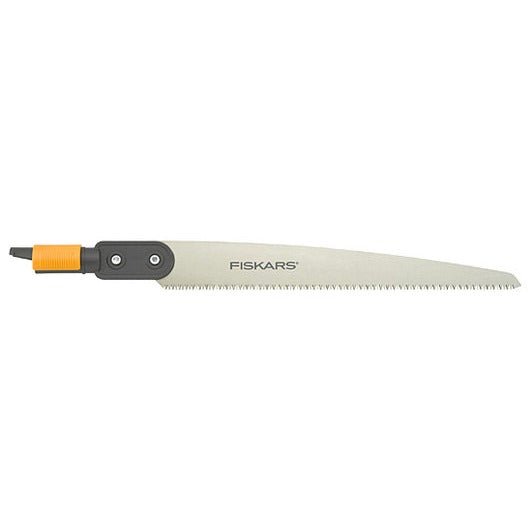 Fiskars Sierra recta, Cabezal de herramienta QuikFit, Longitud: 52 cm, Acero templado, Negro/Naranja, QuikFit, 1000692 - Ferrotecnia