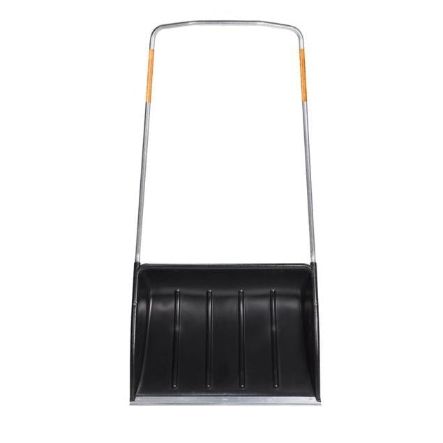 Fiskars SnowXpert Trineo quitanieves, Para grandes superficies, Ancho de pala: 74 cm, Pala de material sintético/Mango de aluminio, Negro/Naranja, 1003470 - Ferrotecnia
